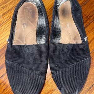 Black Corduroy Toms